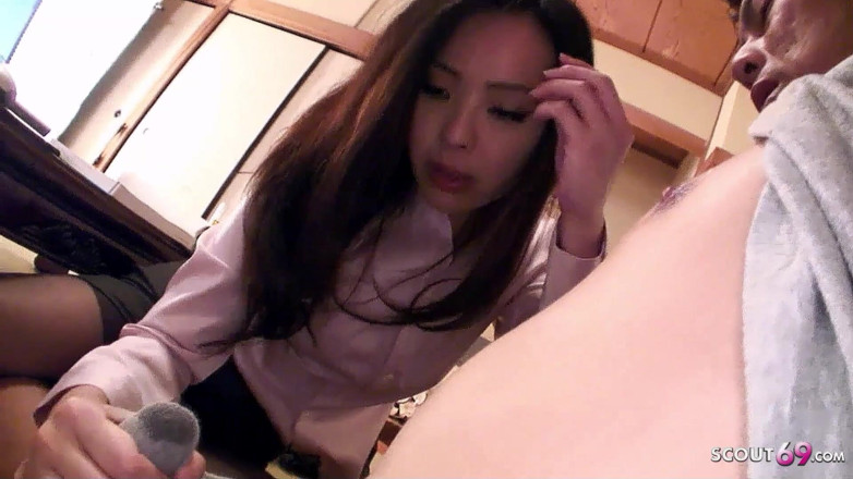 Asian porn collection: Candid Japan secretary teen seduces boss at work uncensored