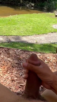 Handjob Outdoors with People Around Looking at Everything That Happened...
