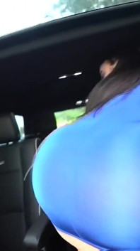 Phat latina zadek Michelle Martinez šukání v escalade