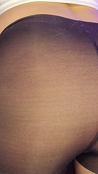 Sperma auf meiner strumpfhose