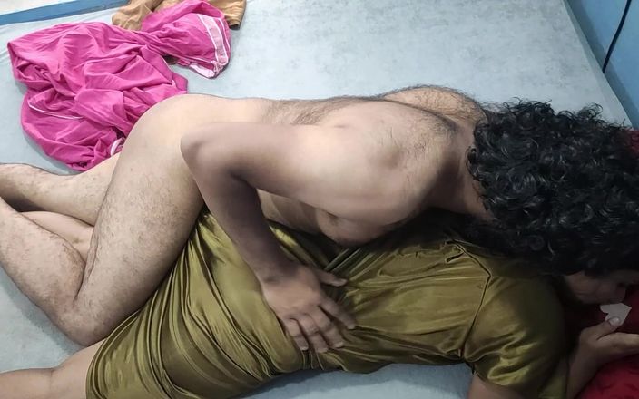 Vaishnavysharunraj: Indisches paar, heiße nachthemd-arsch-romantik