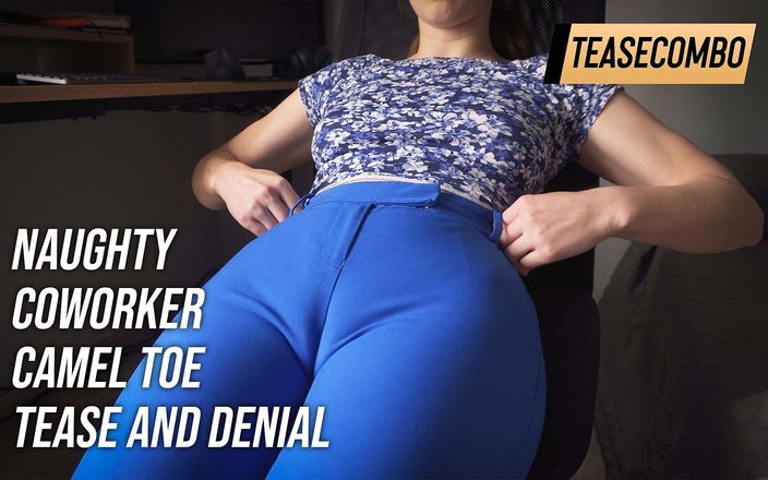 Teasecombo 4K: Naughty Coworker 낙타 토 놀리고 거부