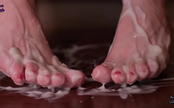 Anna Liisppb: My Dirty Feet, My Creamy Feet,yogurt on My Feet