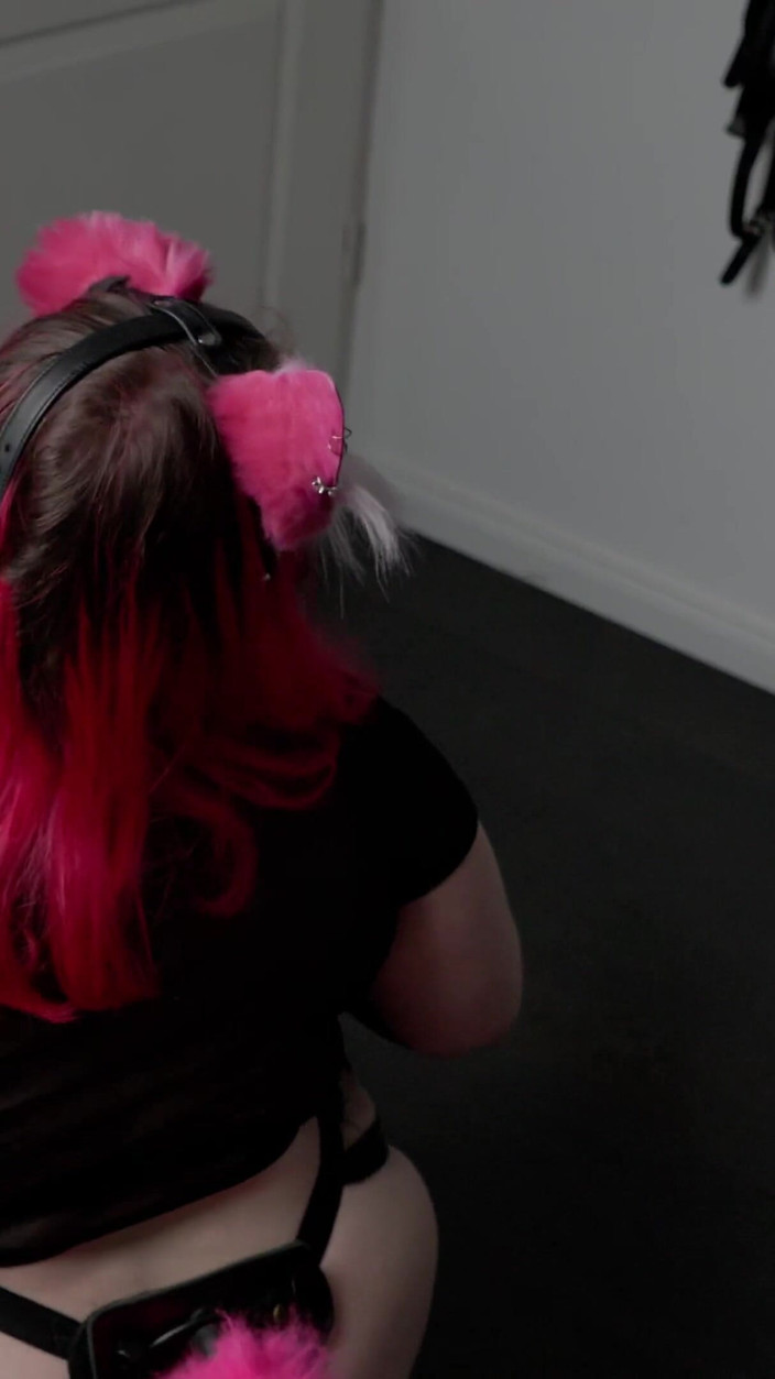 PrincessNova666: Nadržená baculatá petgirl hrbí nohu své paní dokud se nevystříká