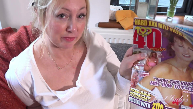 Aunt Judy's: Tantejudys - je 53-jarige rijpe bbw-hospita Katherina zuigt je pik (pov)