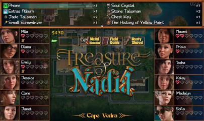 Dirty GamesXxX: Treasure of Nadia: huge dick and massive cumshot on a...