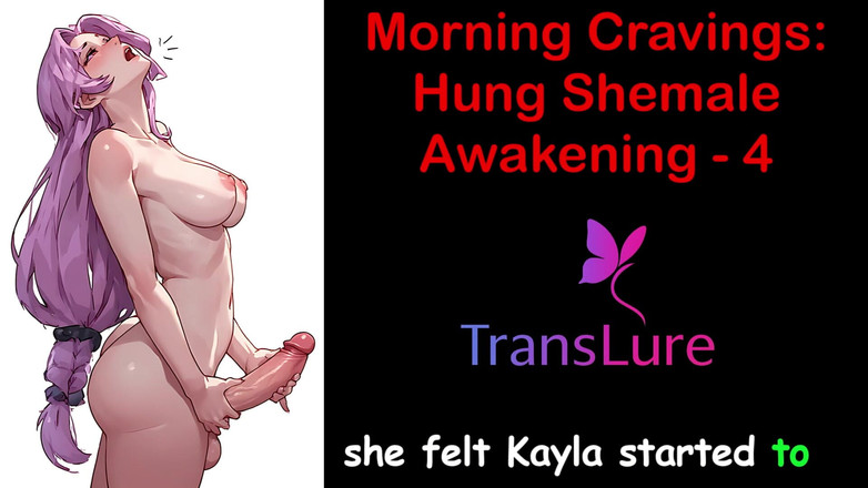 TransLure: História de sexo em áudio inglês - desejos de manhã: Hung Shemale...