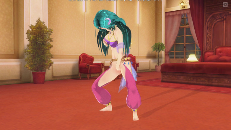 H3DC: 3D Hentai girl with blue hair masturbates her pussy and...