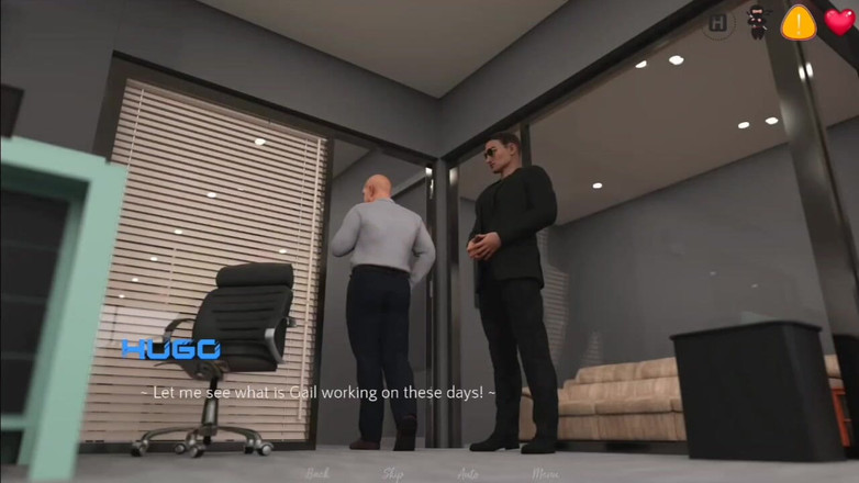 Neorm: Step Sister Dressed in Front of Office Guy