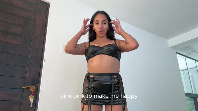 Goddess Alexa femdom: Awek Latin mendominasi babi gaji putih 2 dewi Alexa Findom joi...