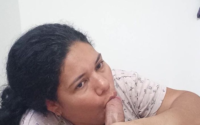 Valkyrieandluigy: Beautiful Horny Neighbor Deepthroat Latina