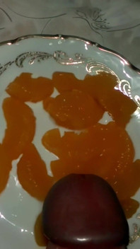 Porra na laranja suculenta