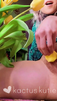 Getting super intimate with nature in this ecosexual masturbation!