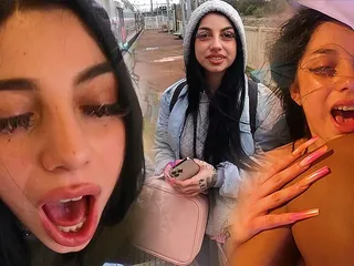 Şilili arkadaşımın iyi götünü halka açık bir trende ve birbirimizi tekrar gördükten sonra evinde sikiyorum