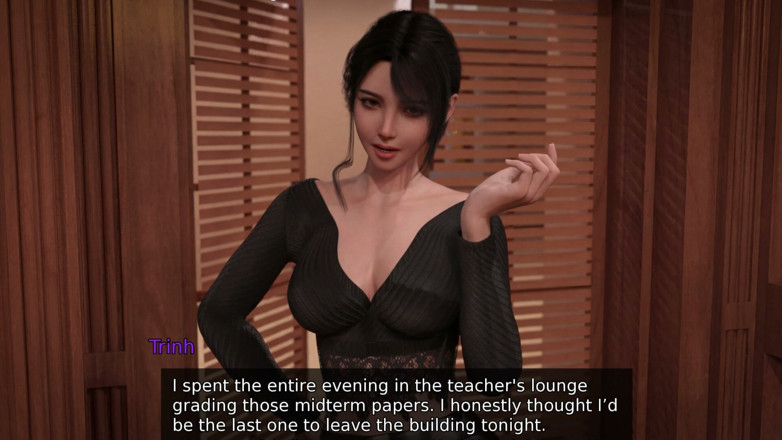 Lustful Gaming: Sexy Cheerleader Helped the Horny Old Principal to Ejaculate