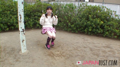 Japan Lust Gold: Pigtail japonská teenagerka dostane naplněnou vyholenou kundičku