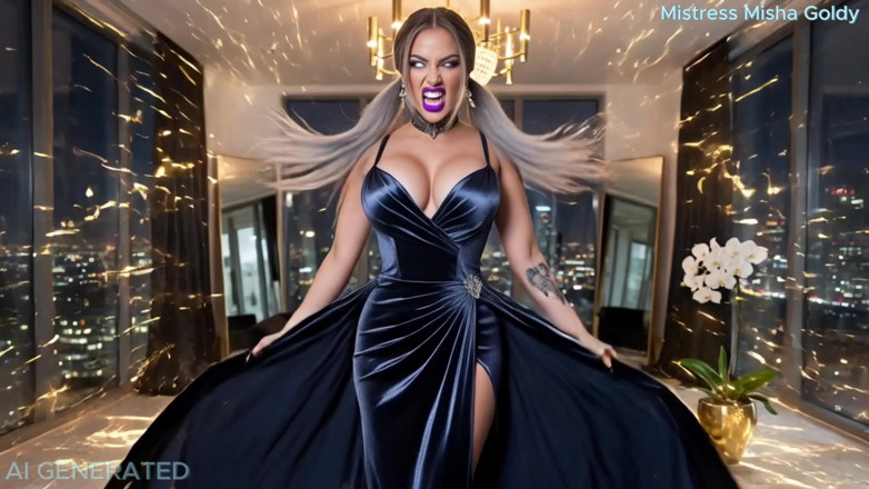 Goddess Misha Goldy: Gentil - Méchant (changement)