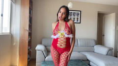 Goddess Alexa femdom: Domácí fantazie domácího závratného vánočního sezení