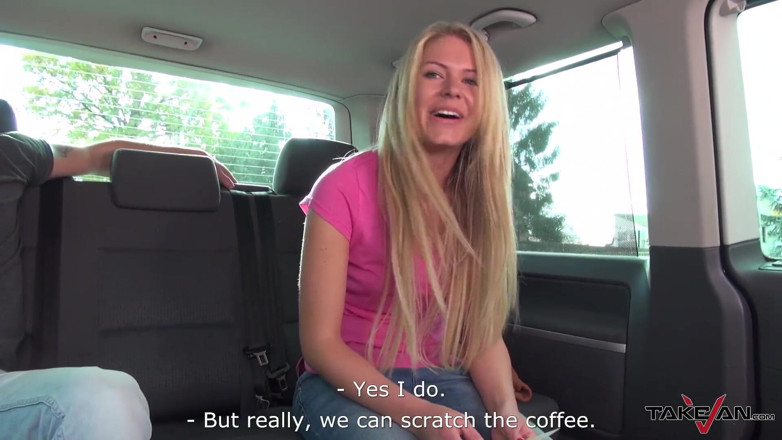 Take Van: Dude fuck hard and cum all over accidental hot blonde...