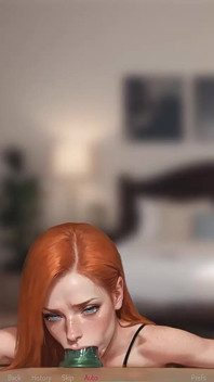 Remote Controlled Redhead Extreme Deepthroat & Gagging Training While Boyfriend Is Home - Mila Ai - by Addont