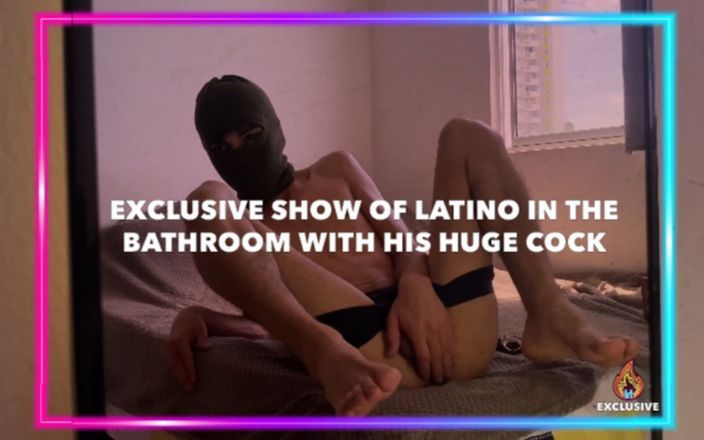 Isak Perverts: Exklusiv show av latino i badrummet med sin enorma kuk