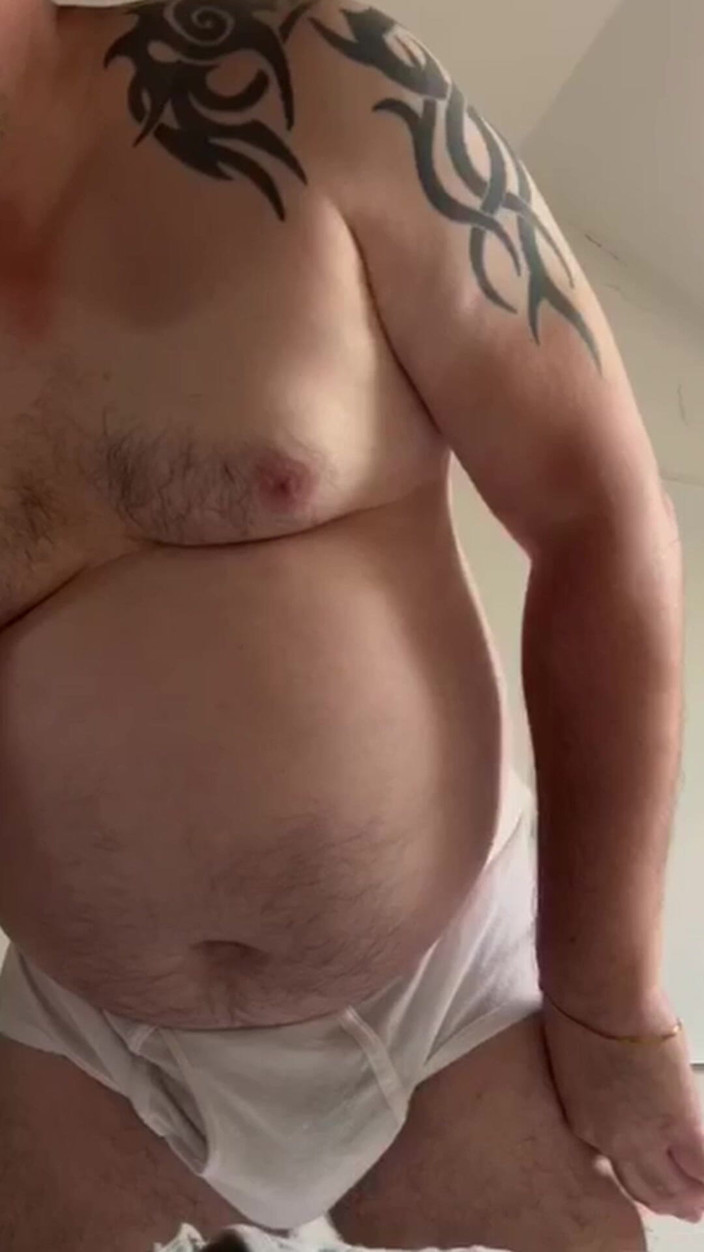 uktattooedchub74: V Tighty Whities I Wank a Cum