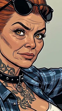 Sexy potetované holky art