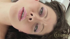 8TeenHub: 8teenhub - Sexy, Long Curly Haired Brunette Has Wild Orgasms in...