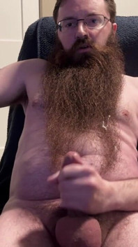 Bearded Cub Big Cumshot