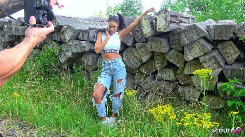 Scout69: Fit German Latina Christy Ley Tricked to Risky Outdoor Fuck...