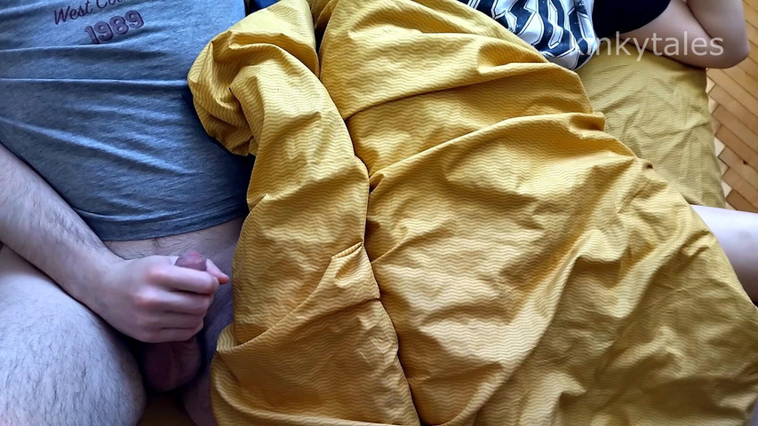 I Share a Bed with My Stepsister and Hear the Sounds of Sex Through the Wall. We Can't Sleep and Fucking Until I Creampie Her (Kinky Tales)