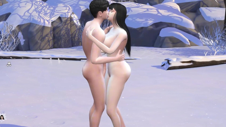 Nyibukai: Zasněžující sex s krásnou holkou