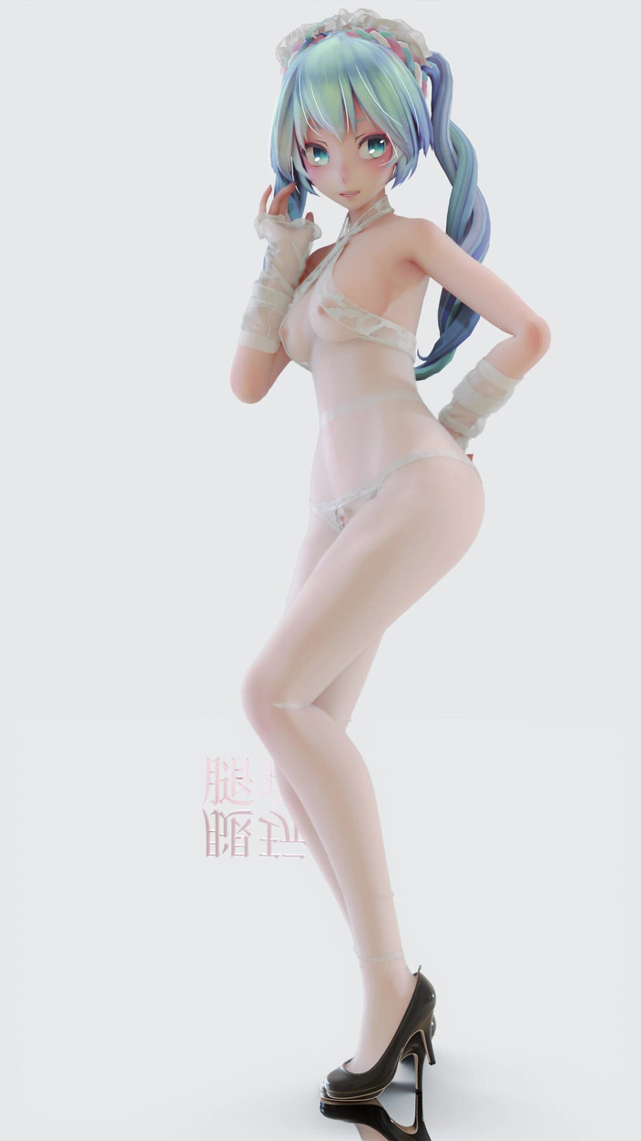 MikuMotion: [mmd] Miku Aoa-scuză Deschide vaginul alb de mătase într-o singură bucată...