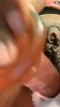Masturbating