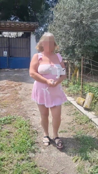 Pink Babydoll Tit Bounce Outdoor Walk