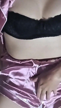 Masturbace Detailní záběr na Mokrou kundičku