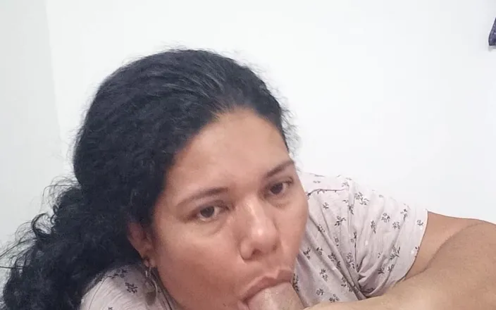 Valkyrieandluigy: Beautiful Horny Neighbor Deepthroat Latina