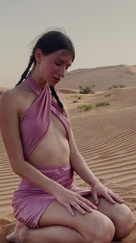 Hot Risky Masturbation in Arabian Desert