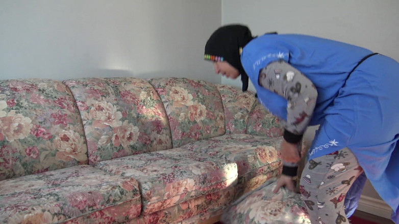 Souzan Halabi: Syrische vluchteling Hijab anale neukpartij - echte Arabische vuile praat