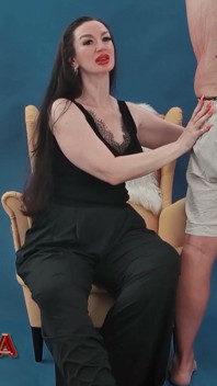 Scratching My Slave with Orange Nails