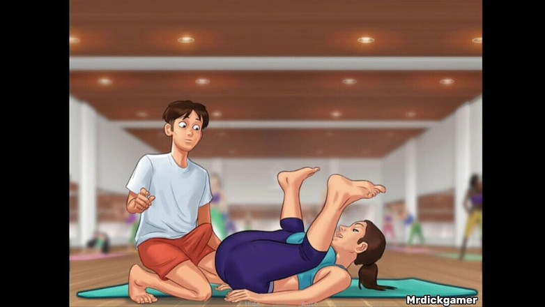 Hornysexes: Yoga öğretmenimle yaz mevsimi efsanesi seks