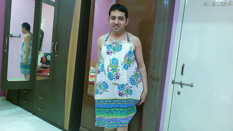 Cute & Nude Crossdresser: Sweet sissy crossdresser femboy Sweet Lollipop in a beach dress...