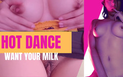 Elenafox: Dívka tančí, zatímco ukazuje svou kundičku