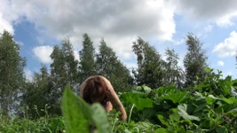 Nudist Garden: Working Naked in the Field