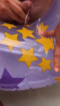 Baie cu inel de înot gonflabil