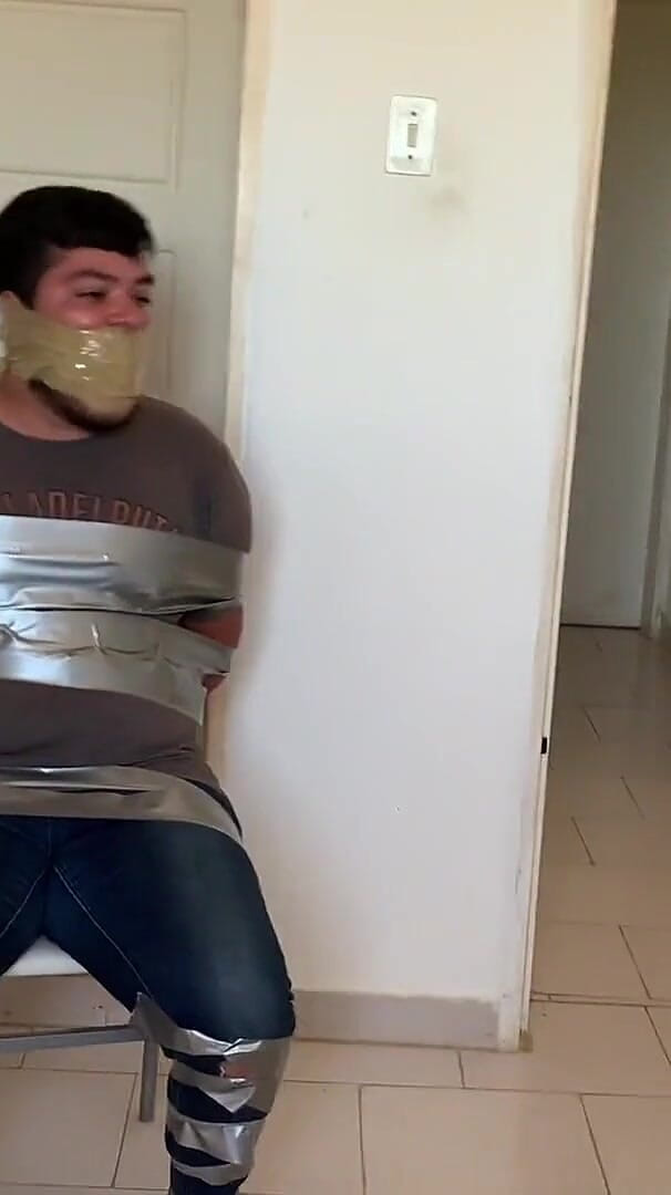 Bye Bye Step-bro I'm Going Out with My Friends! (Selfgags femdom bondage)
