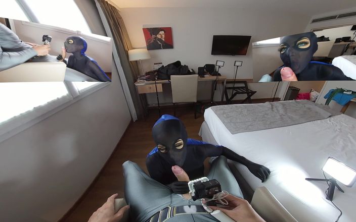 Nylon Xtreme VR: Nora fox anal zentai bi colore vr 3d 180