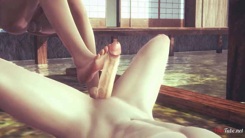 Yaoitube: Shion Femboy Yaoi Footjob