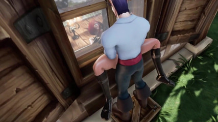 Wraith ward: Elf thieve stuck on a window: Warcraft parody