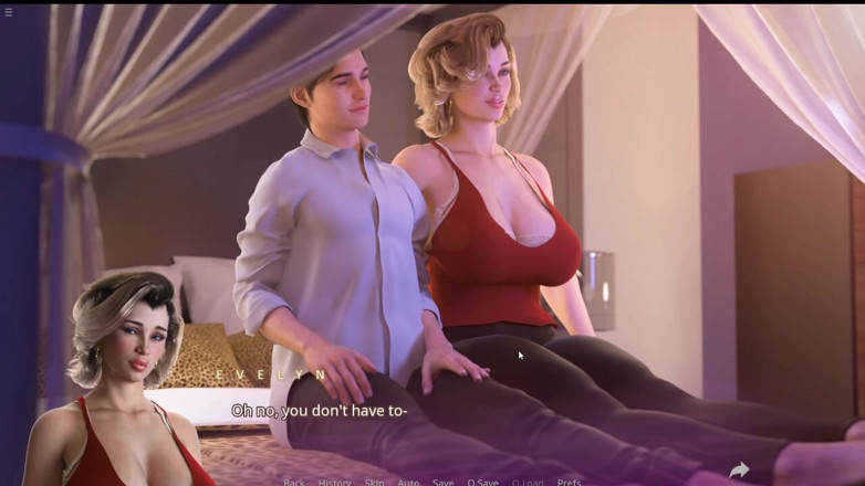Future Money Man: Stepmom Showing Her Boobs Cleavage and She Gets Massage